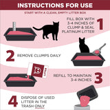 ARM & HAMMER Clump & Seal Platinum Multi-Cat Complete Odor Sealing Clumping Cat Litter with 14 Days of Odor Control, 37 lbs, Online Exclusive Formula-UPStoxs