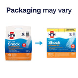 HTH 52037 Swimming Pool Care Shock Advanced, Swimming Pool Chemical, Cal Hypo Formula (12 Pack)-UPStoxs