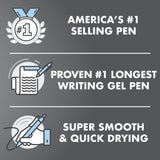 Pilot, G2 Premium Gel Roller Pens, Fine Point 0.7 mm, Black, Pack of 12 (Dozen Box)-UPStoxs