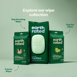 Earth Rated Pet Eye Wipes, Hypoallergenic Eye Wipes for Dogs & Cats to Remove and Reduce Tear Stains & Eye Discharge, Fragrance Free, 70 Count-UPStoxs