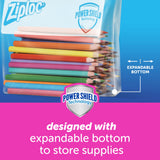 Ziploc Quart Food Storage Slider Bags, Power Shield Technology for More Durability, 42 Count-UPStoxs