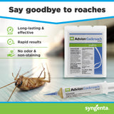 Advion Cockroach Gel Bait, 4 Tubes x 30-Grams, 1 Plunger and 2 Tips, German Roach Insect Pest Control, Indoor and Outdoor Use, Roach Killer Gel for American, German and Other Major Cockroach Species-UPStoxs