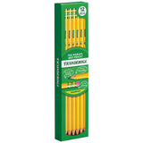 Ticonderoga Wood-Cased Pencils, Pre-Sharpened, 2 HB Soft, Yellow, 12 Count-UPStoxs
