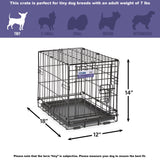 MidWest Homes for Pets Newly Enhanced Single Door iCrate Dog Crate, Includes Leak-Proof Pan, Floor Protecting Feet , Divider Panel & New Patented Features-UPStoxs