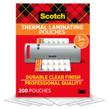 Scotch Thermal Laminating Pouches,200 Pack Laminating Sheets,3 Mil,8.9 x 11.4 Inches, Education Supplies & Craft Supplies, For Use With Thermal Laminators, Letter Size Sheets (TP3854-200)-UPStoxs