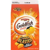 Goldfish Flavor Blasted Xtra Cheddar Cheese Crackers, 27.3 oz Carton-UPStoxs