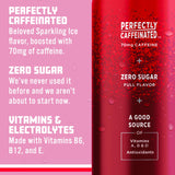 Sparkling Ice +Caffeine Cherry Vanilla Sparkling Water with Caffeine, Zero Sugar, with Antioxidants and Vitamins,16 fl oz Cans (Pack Of 12)-UPStoxs