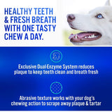 Virbac C.E.T. Enzymatic Oral Hygiene Chews for Dogs Beef 8.4 Ounces-UPStoxs