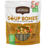 Rachael Ray Nutrish Soup Bones Dog Treats, Chicken & Veggies Flavor, 11 Bones-UPStoxs