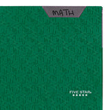 Five Star 2 Pocket Folder, Plastic Folder with Stay-Put Tabs and Prong Fasteners, Fits 3-Ring Binder, Holds 8-1/2" x 11" Paper, Writable Label, Forest Green (72111)-UPStoxs