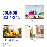 TERRO T2503-3 Ready-to-Use Indoor Fruit Fly Trap with Built in Window - 6 Traps + 270 day Lure Supply-UPStoxs