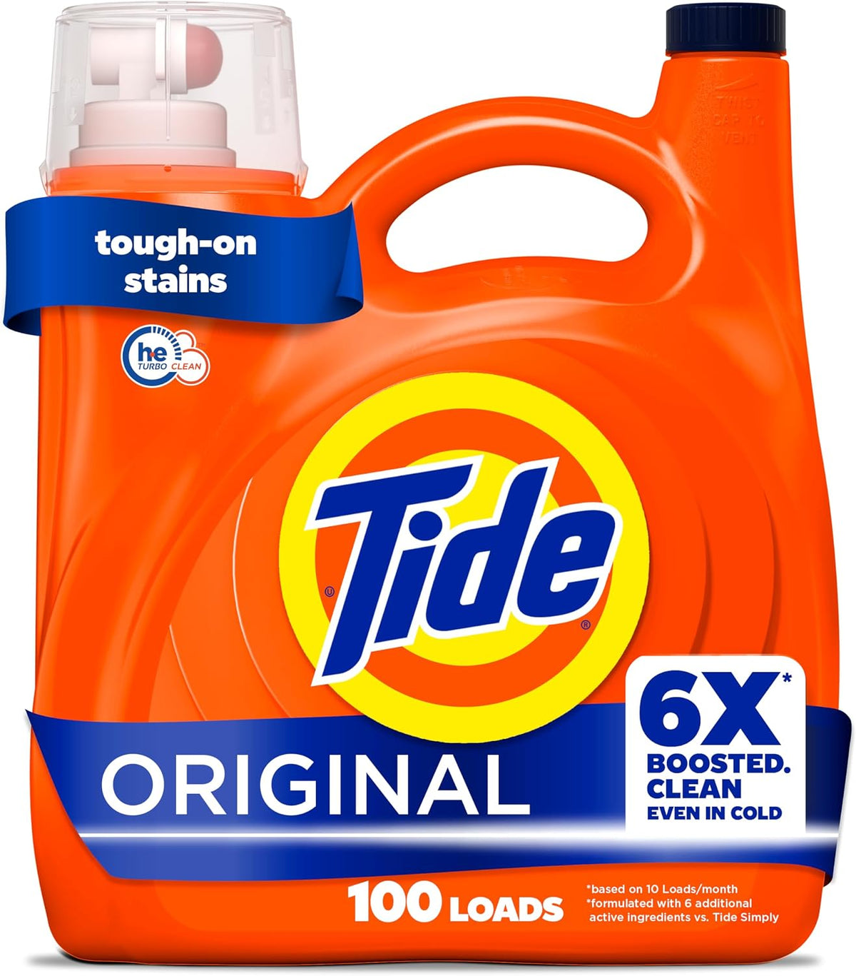  Tide liquid laundry detergent, Original Scent, 125 fl oz bottle