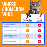 Chom Chom Roller Pet Hair Remover and Reusable Lint Roller - Black ChomChom Cat and Dog Hair Remover for Furniture, Couch, Carpet, Clothing and Bedding - Portable, Multi-Surface Fur Removal Tool-UPStoxs
