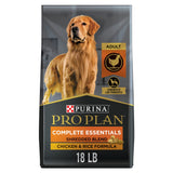 Purina Pro Plan High Protein Dog Food With Probiotics for Dogs, Shredded Blend Chicken & Rice Formula - 18 lb. Bag-UPStoxs