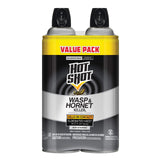 Hot Shot Wasp & Hornet Killer Spray, For Insects Eliminates the Nest, Sprays Up To 27 Feet, 14 fl Ounce, 2 Pack-UPStoxs