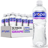 Propel, Grape, Zero Calorie Sports Drinking Water with Electrolytes and Vitamins C&E, 16.9 Fl Oz (Pack of 12)-UPStoxs