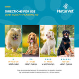 NaturVet Quiet Moments Calming Aid Dog Supplement – Helps Promote Relaxation, Reduce Stress, Storm Anxiety, Fireworks, Motion Sickness for Dogs – Tasty Pet Soft Chews with Melatonin – 70 Ct.-UPStoxs