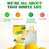 TRUE LEMON Water Enhancer, Bulk Dispenser, 100 Count (Pack of 1), 0 Calorie Drink Mix Packets For Water, Sugar Free Lemon Flavoring Powder Packets-UPStoxs