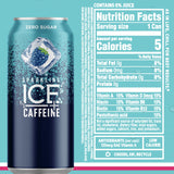 Sparkling Ice +Caffeine Variety Pack, Flavored Sparkling Water, Zero Sugar, with Vitamins and Antioxidants, 16 fl oz, 12 count (Citrus Twist, Black Raspberry, Blue Raspberry, Strawberry Citrus)-UPStoxs
