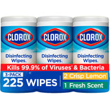 Clorox Disinfecting Wipes Value Pack, Household Essentials, 75 Count, Pack of 3 (Package May Vary)-UPStoxs