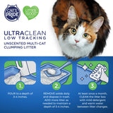 Cat's Pride Max Power: UltraClean Low Tracking Multi-Cat Clumping Litter - Keeps Paws & Home Clean - Up to 10 Days of Powerful Odor Control - 99% Dust Free - Unscented, 15 Pounds-UPStoxs