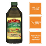 Pompeian Robust Extra Virgin Olive Oil, First Cold Pressed, Full-Bodied Flavor, Perfect for Salad Dressings & Marinades, 68 FL. OZ.-UPStoxs