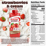 Premier Protein strawberries and cream protein shake 12-pack
