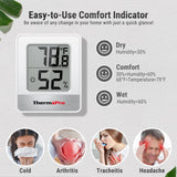 ThermoPro TP49 Digital Hygrometer Indoor Thermometer Humidity Meter Room Thermometer with Temperature and Humidity Monitor Mini Hygrometer Thermometer-UPStoxs