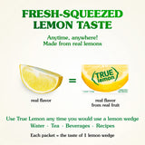 TRUE LEMON Water Enhancer, Bulk Dispenser, 100 Count (Pack of 1), 0 Calorie Drink Mix Packets For Water, Sugar Free Lemon Flavoring Powder Packets-UPStoxs