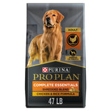 Purina Pro Plan High Protein Dog Food With Probiotics for Dogs, Shredded Blend Chicken & Rice Formula - 47 lb. Bag-UPStoxs