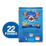 Purina Friskies Dry Cat Food, Seafood Sensations - 22 lb. Bag-UPStoxs