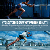Dymatize ISO100 Whey Protein Powder with 25g of Hydrolyzed 100% Whey Isolate, Gluten Free, Fast Digesting, Chocolate Peanut Butter, 20 Servings-UPStoxs