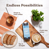 Califia Farms - Oat Barista Blend Oat Milk, 32 Oz (Pack of 6), Shelf Stable, Dairy Free, Plant Based, Vegan, Gluten Free, Non GMO, High Calcium, Milk Frother, Creamer, Oatmilk-UPStoxs