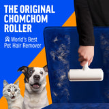 Chom Chom Roller Pet Hair Remover and Reusable Lint Roller - ChomChom Cat and Dog Hair Remover for Furniture, Couch, Carpet, Clothing and Bedding - Portable, Multi-Surface Fur Removal Tool-UPStoxs