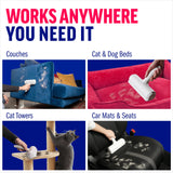 Chom Chom Roller Pet Hair Remover and Reusable Lint Roller - ChomChom Cat and Dog Hair Remover for Furniture, Couch, Carpet, Clothing and Bedding - Portable, Multi-Surface Fur Removal Tool-UPStoxs
