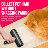 Chom Chom Roller Pet Hair Remover and Reusable Lint Roller - Black ChomChom Cat and Dog Hair Remover for Furniture, Couch, Carpet, Clothing and Bedding - Portable, Multi-Surface Fur Removal Tool-UPStoxs