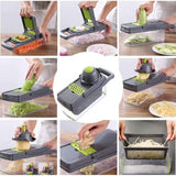 8-in-1 Vegetable Cutter & Mandoline Slicer Set - Kitchen Gadget Kit