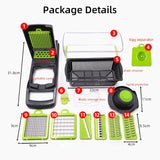 8-in-1 Vegetable Cutter & Mandoline Slicer Set - Kitchen Gadget Kit