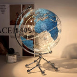 Luxury Globe and Sailboat Metal Sculpture