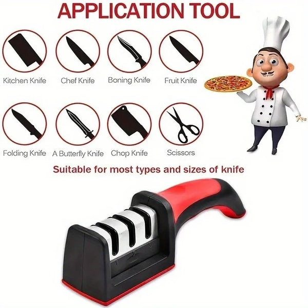 3-Stage Kitchen Knife Sharpener