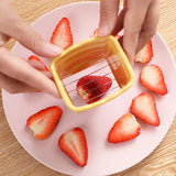 Stainless Steel Strawberry Slicer & Fruit Cup Cutter