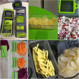 8-in-1 Vegetable Cutter & Mandoline Slicer Set - Kitchen Gadget Kit