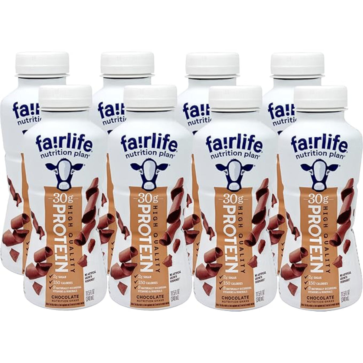 Niro Assortment | Fairlife Protein Shakes, Pack Of 8 - Chocolate Fairlife Shake 11.5 Oz Each - Premium Fairlife Protein Shake With Beverage Sleeve
