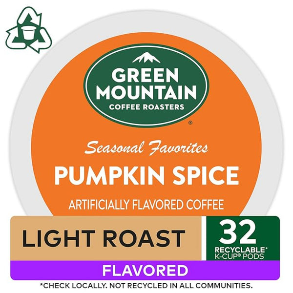 Green Mountain Coffee Roasters Seasonal Selections Pumpkin Spice 32 Count