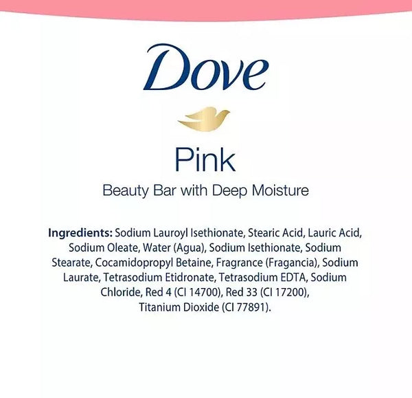 Dove Beauty Bar Soap, Pink, 3.75 oz., 16 ct.